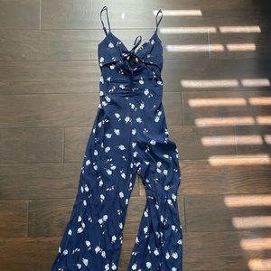 Bluelife Navy Floral Jumpsuit